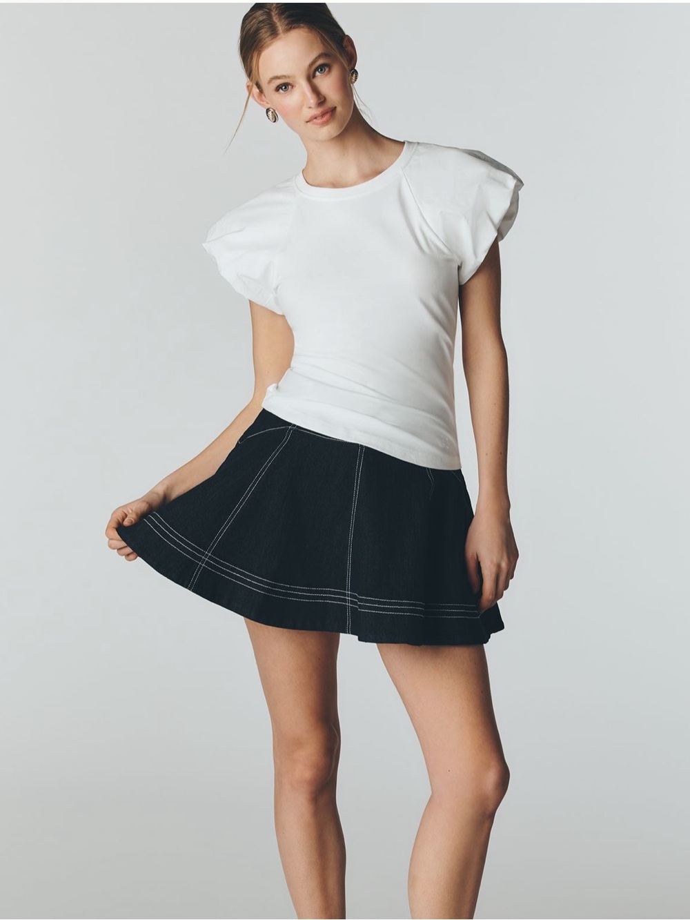 Maeve Cloud Flutter-Sleeve Tee Small